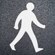 Path / Walking Man Symbol - Car Park Road Markings