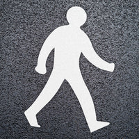 Path / Walking Man Symbol - Car Park Road Markings