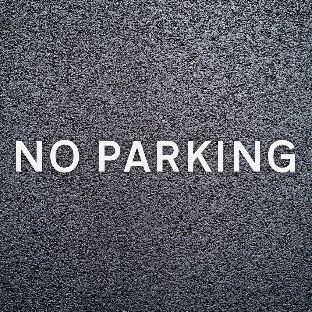 Road Markings - Wording for Car Parks - Pre-packaged (White / 300mm / NO PARKING)