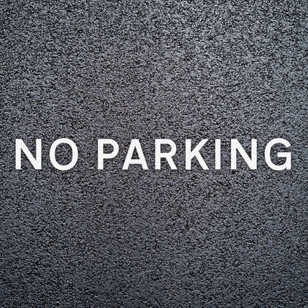 Road Markings - Wording for Car Parks - Pre-packaged (White / 300mm / NO PARKING)