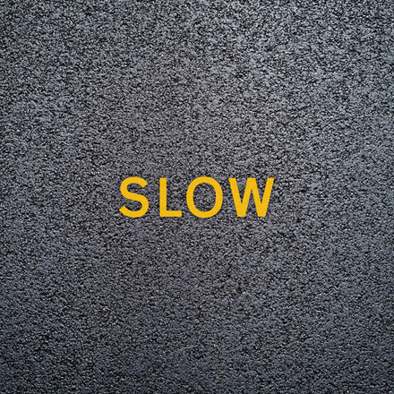 Road Markings - Wording for Car Parks - Pre-packaged (Yellow / 300mm / SLOW)