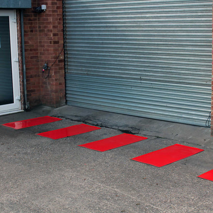 Thermoplastic Zebra Crossing Panels (1m x 500mm) (Red - RAL 3020)