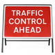 Traffic Control Ahead Sign - Zintec Metal Sign Dia 7010.1 Face | 1050x750mm