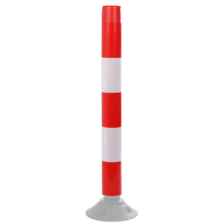 Traffic Line Off-Highway Posts | 460mm, 760mm & 1000mm (Red & White / 1000mm / Base Not Included)