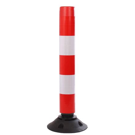 Traffic Line Off-Highway Posts | 460mm, 760mm & 1000mm (Red & White / 760mm / Base Included)