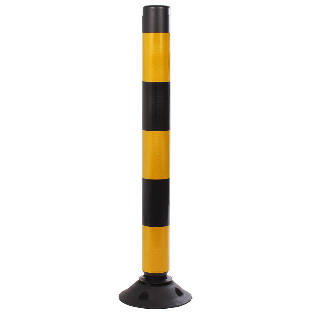 Traffic Line Off-Highway Posts | 460mm, 760mm & 1000mm (Yellow & Black / 1000mm / Base Included)