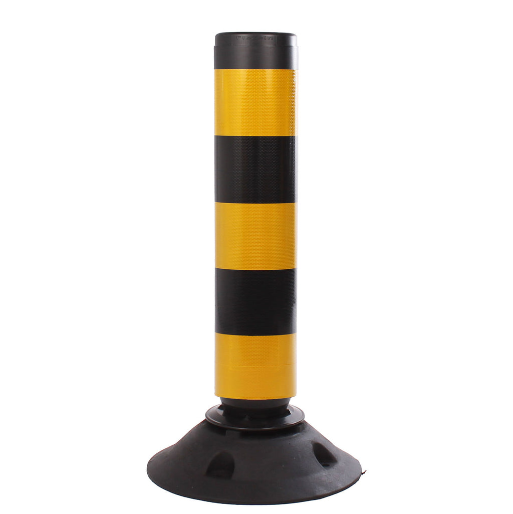 Traffic Line Off-Highway Posts | 460mm, 760mm & 1000mm (Yellow & Black / 460mm / Base Included)