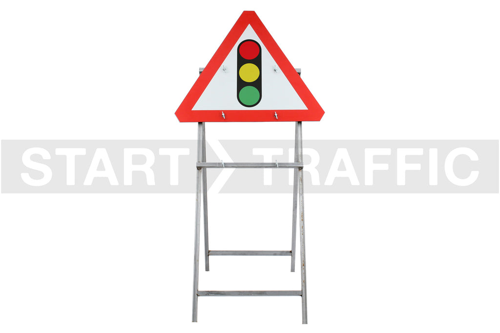 Traffic Signals Ahead Quick Fit Sign Face Dia. 543 (Face Only) | 750mm