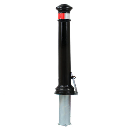 Manchester Heritage Fau-Cast Iron Bollards UltraThane 6000 (Removable (socket) / Red & White Split)