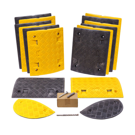 Value Speed Bump Kit (Complete With Fixings & Drill Bit) Painted