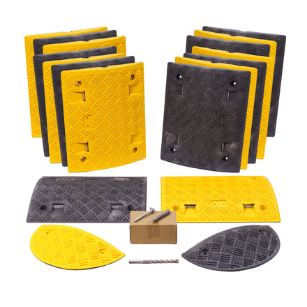 Value Speed Bump Kit (Complete With Fixings & Drill Bit) Painted