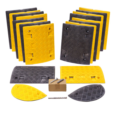 Value Speed Bump Kit (Complete With Fixings & Drill Bit) Painted