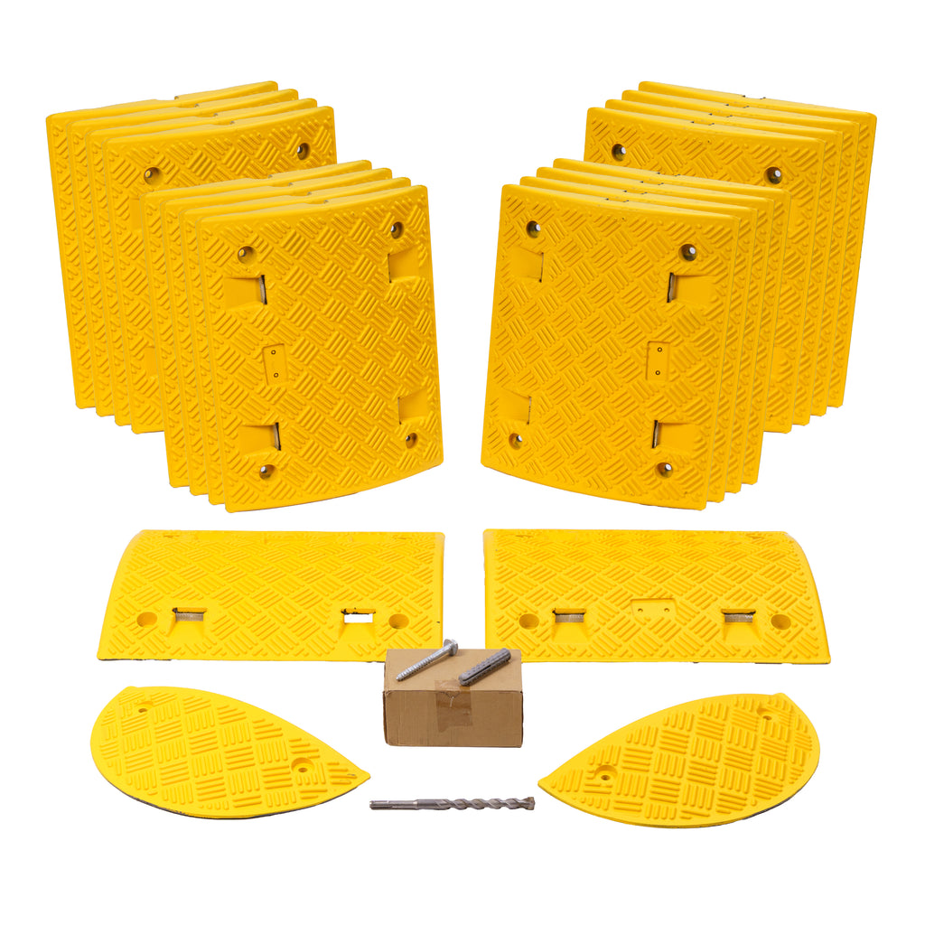 Value Speed Bump Kit (Complete With Fixings & Drill Bit) Painted