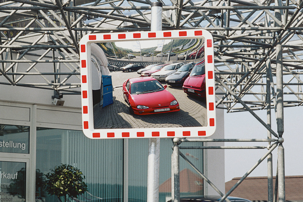 View Minder Traffic Mirror With Post Mounting Bracket