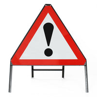 Warning Danger Exclamation Mark - Zintec Metal Sign Dia 562 Face | 750mm