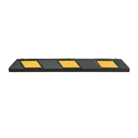 Park-aid Rubber Wheel Stop With Fixings (Yellow & Black / 1200mm)