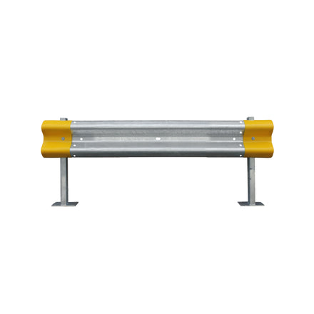 Armco Barrier Kit With Ends, Posts & Fixings (Starter Kit) (Yellow Cap / Bolt Down Z-Secton)