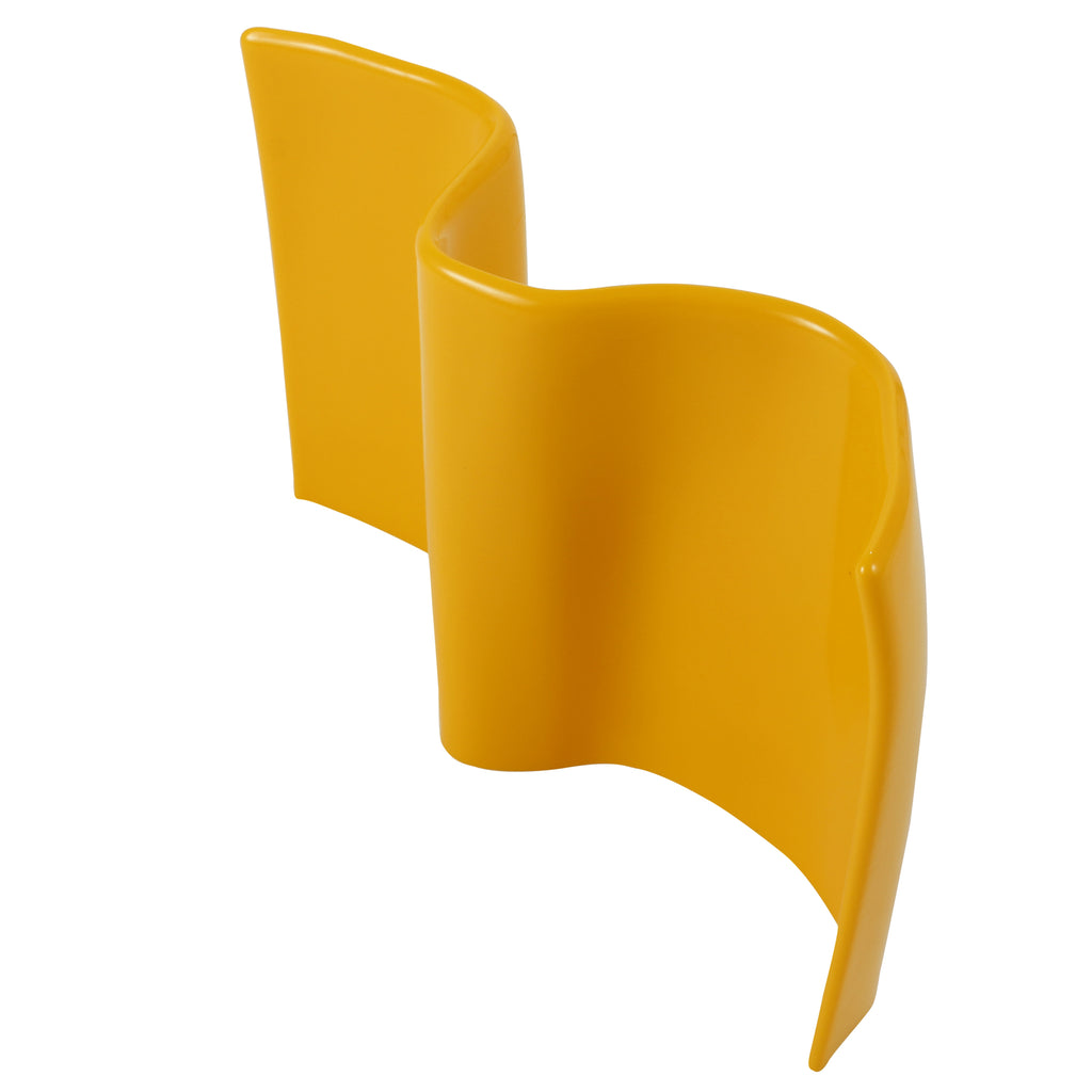 Yellow Soft Plastic Long Armco Barrier End Cap