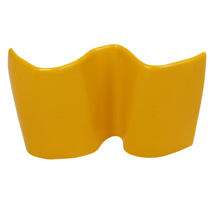 Yellow Soft Plastic Short Armco Barrier End Cap