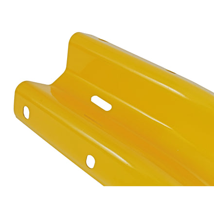 Yellow Fishtail Armco Barrier End Cap Powder Coated Galvanised Steel