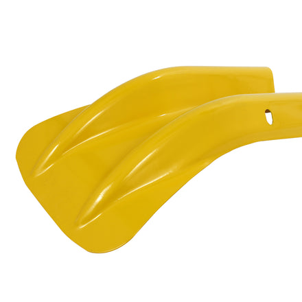 Yellow Fishtail Armco Barrier End Cap Powder Coated Galvanised Steel