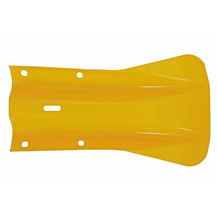 Yellow Fishtail Armco Barrier End Cap Powder Coated Galvanised Steel