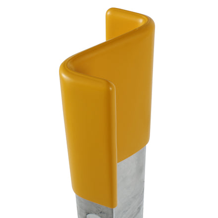 Yellow Plastic Z Section Armco Barrier Post Top Cap