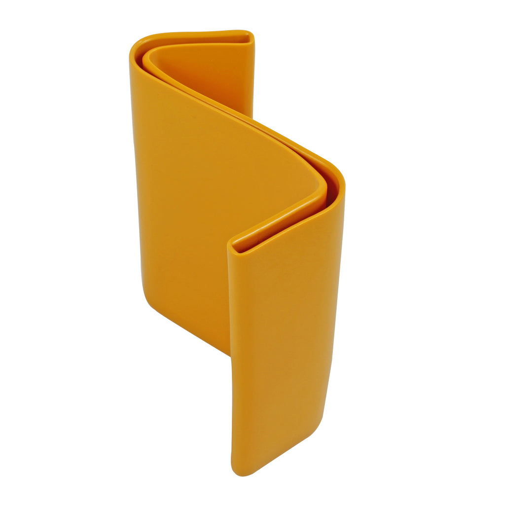 Yellow Plastic Z Section Armco Barrier Post Top Cap