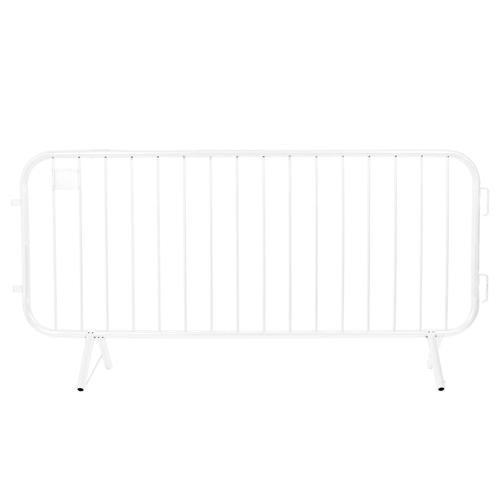 ZND SMARTWELD 2.3m Crowd Control Barrier Fixed Leg Metal (White)