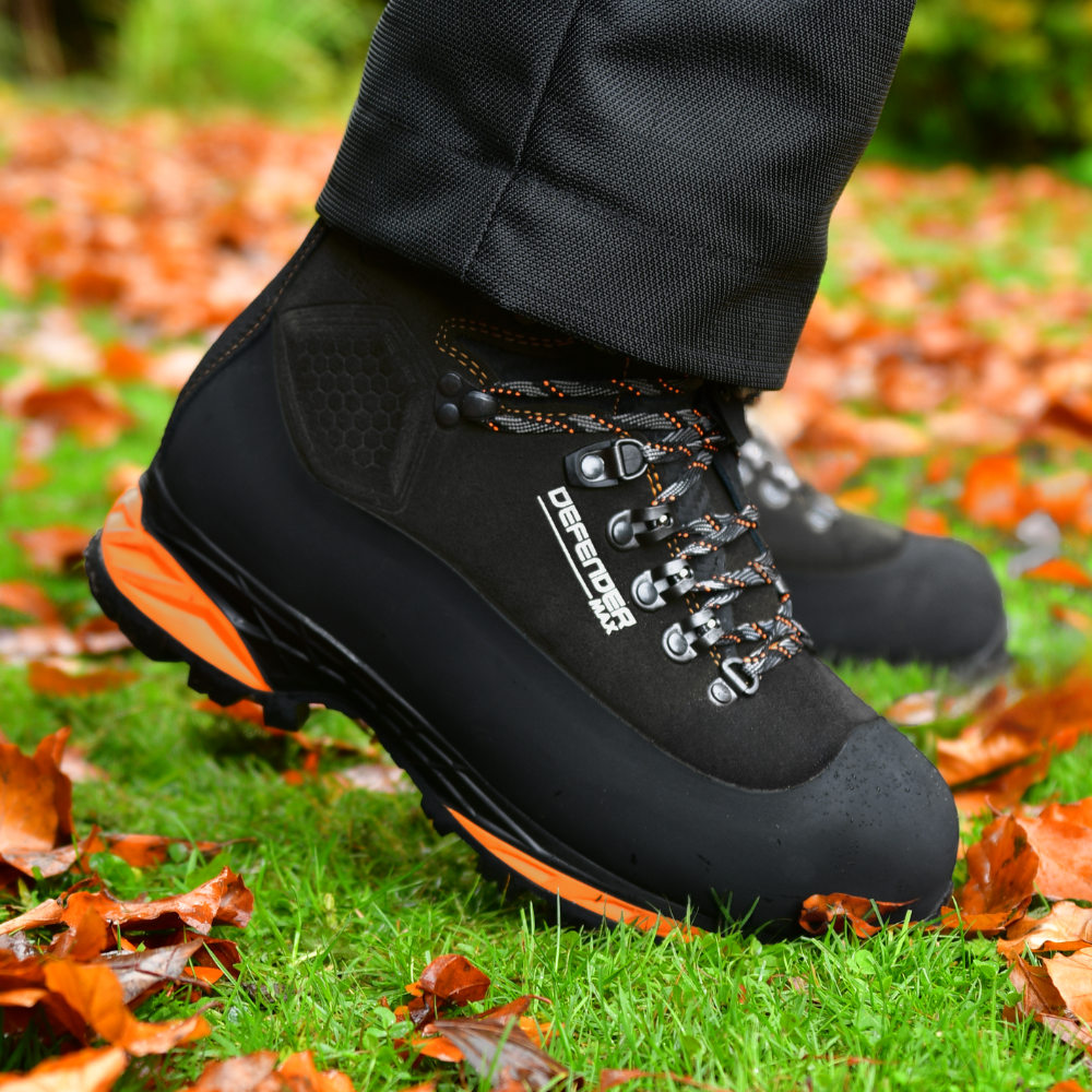 Stein Defender Max V2 SB P HI CI WR AN Chainsaw Boots - Black