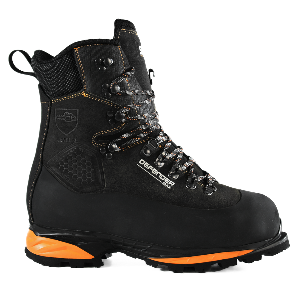 Stein Defender Max V2 SB P HI CI WR AN Chainsaw Boots - Black