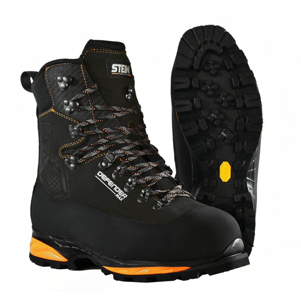 Stein Defender Max V2 SB P HI CI WR AN Chainsaw Boots - Black