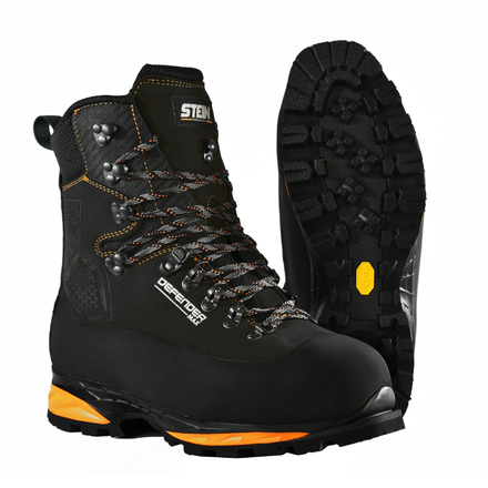 Stein Defender Max V2 SB P HI CI WR AN Chainsaw Boots - Black