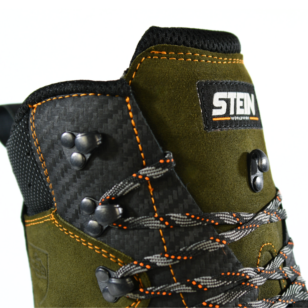 Stein Defender Max V2 SB P HI CI WR AN Chainsaw Boots - Olive