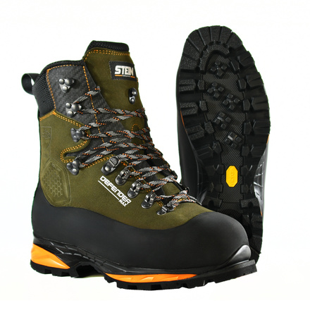Stein Defender Max V2 SB P HI CI WR AN Chainsaw Boots - Olive