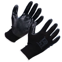 Supertouch Nitrotouch® Black Nylon/Nitrile Dry Handling Gloves