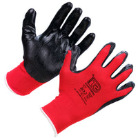 Supertouch Nitrotouch® Red/Black Nylon/Nitrile Dry Handling Gloves