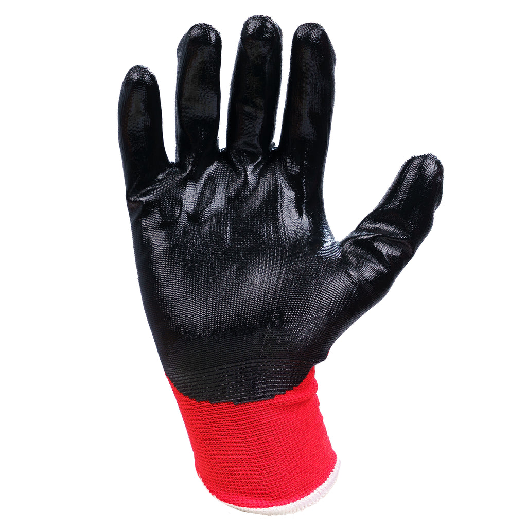 Supertouch Nitrotouch® Red/Black Nylon/Nitrile Dry Handling Gloves