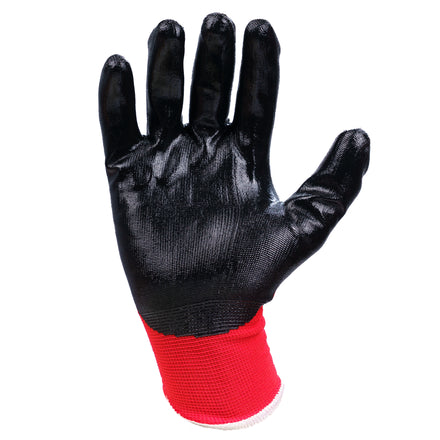 Supertouch Nitrotouch® Red/Black Nylon/Nitrile Dry Handling Gloves