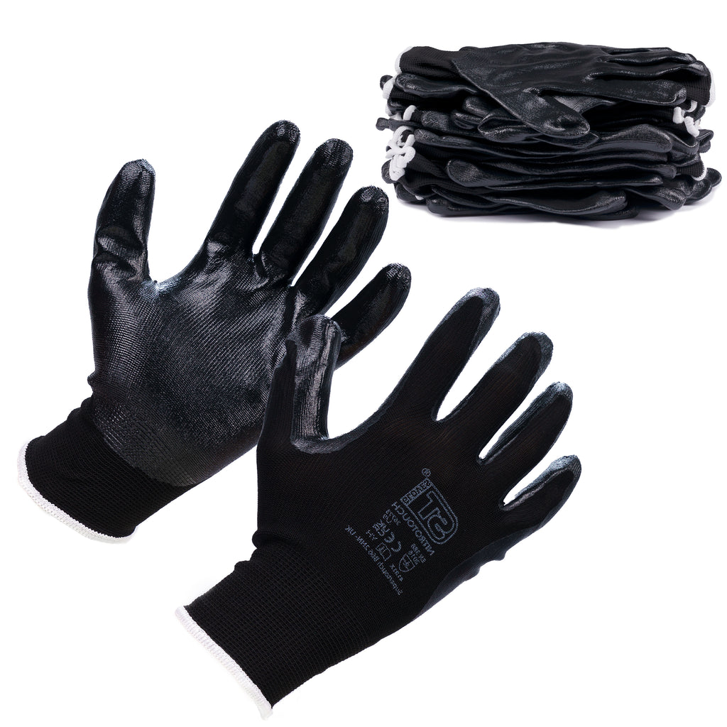 Supertouch Nitrotouch® Black Nylon/Nitrile Dry Handling Gloves