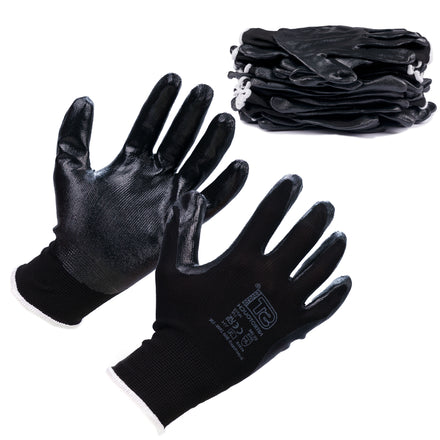 Supertouch Nitrotouch® Black Nylon/Nitrile Dry Handling Gloves