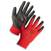 Supertouch Nylon/PU Palm Coated Red/Black Fixer Precision Gloves