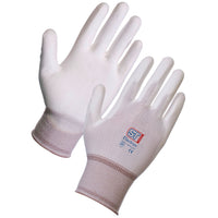 Supertouch Nylon/PU Palm Coated White Fixer Precision Gloves