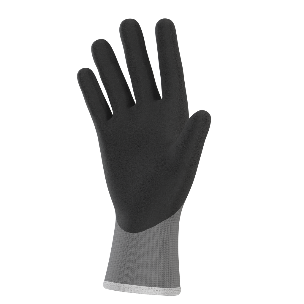 Supertouch Pawa PG140 Grey/Black Latex Palm and Thumb Coated Multipurpose Gloves