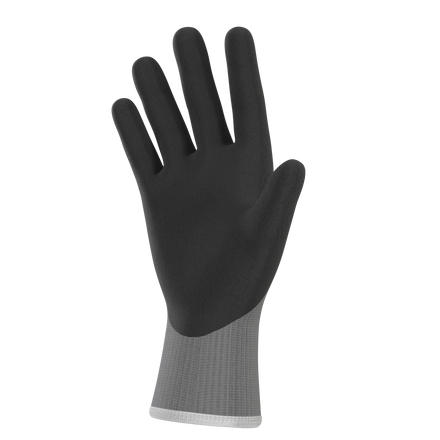 Supertouch Pawa PG140 Grey/Black Latex Palm and Thumb Coated Multipurpose Gloves