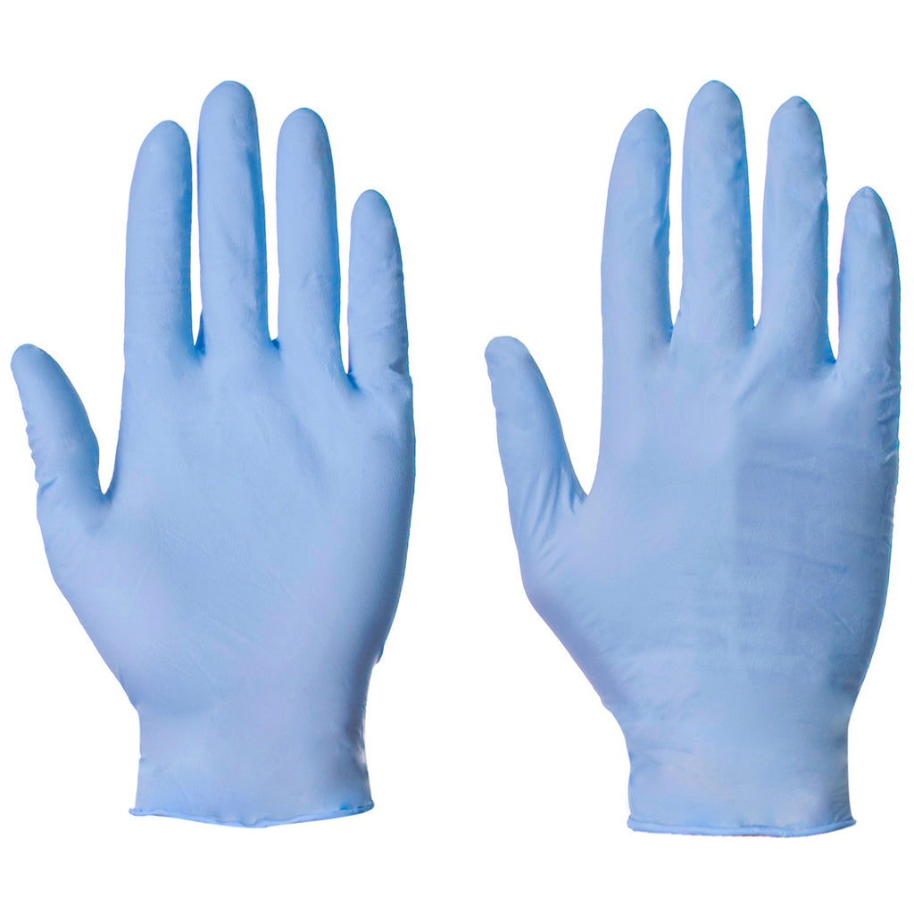 Blue Nitrile Disposable Gloves (Powder Free - Latex Free) 50 Pairs (100pk)