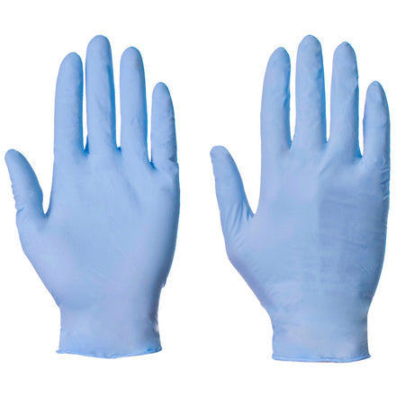 Blue Nitrile Disposable Gloves (Powder Free - Latex Free) 50 Pairs (100pk)