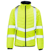 Supertouch Hi-Vis Yellow Puffer Jacket