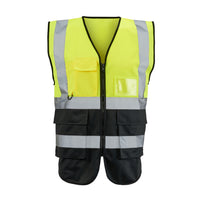 Supertouch Hi-Vis Yellow/Black Executive Vest