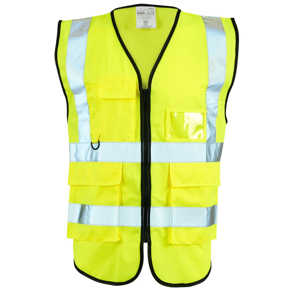 Supertouch Hi-Vis Yellow Executive Vest